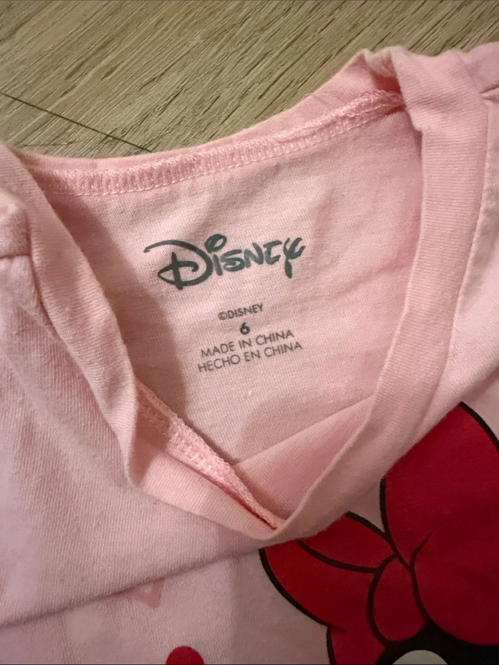 Disney Pink & Black Minnie Mouse Two-Piece Pajama Set